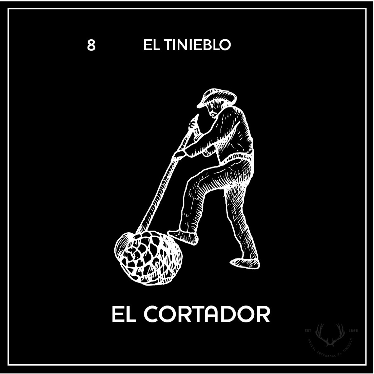 “El Cortador” lotería card from El Tinieblo’s Instagram series