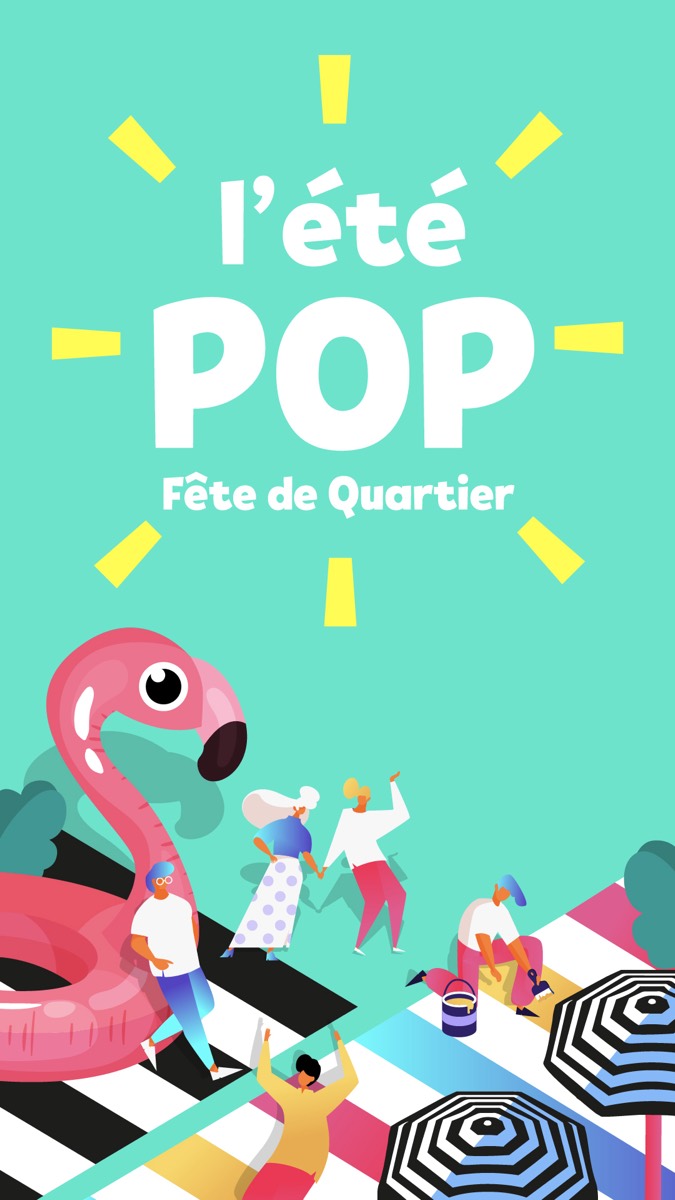 L’été POP Instagram story for Quartier DIX30’s 2019 neighbourhood party